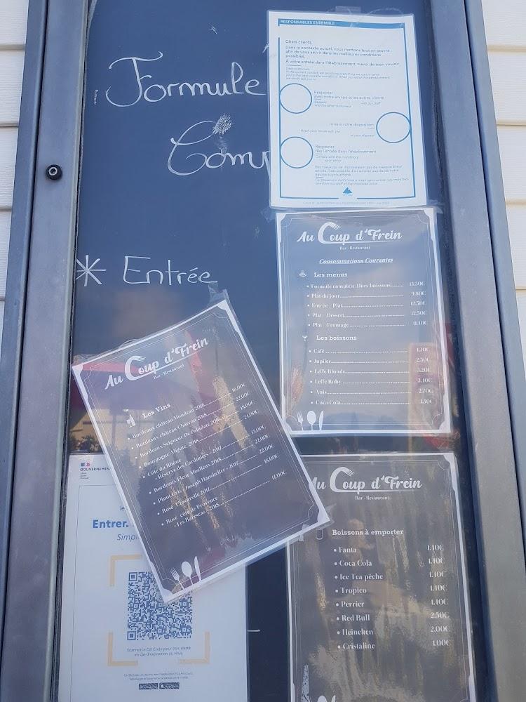 Au coup d'frein - Menu Image 2